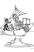 Piet Piraat kleurplaat 11